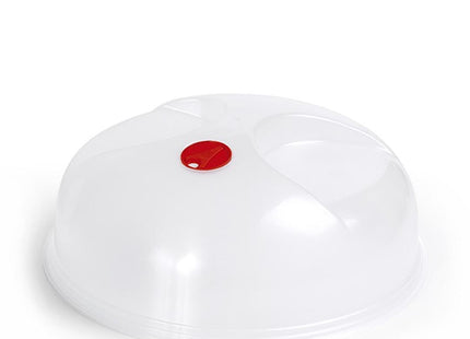 PlasticForte 29cm Microwave Plate Cover – Clear Food Splash Guard