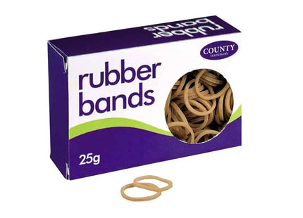 County Rubber Bands No.64 – 6 x 87mm, 25g Pack