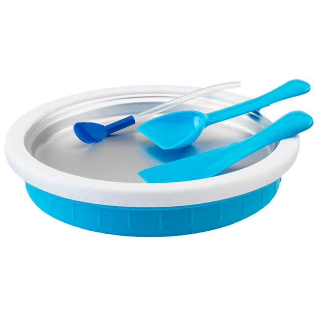 Treat Factory Rolled Ice Cream Maker, Frozen Dessert Plate with Scoop, Scraper & Spoon-Straw