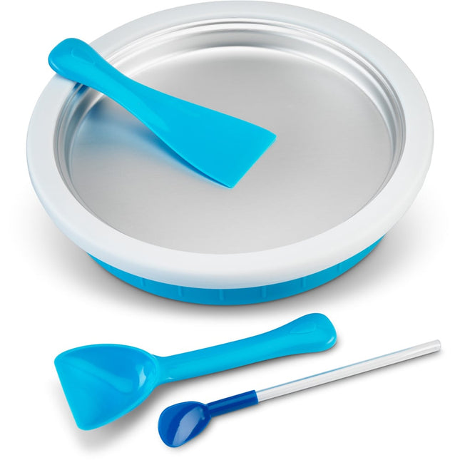 Treat Factory Rolled Ice Cream Maker, Frozen Dessert Plate with Scoop, Scraper & Spoon-Straw