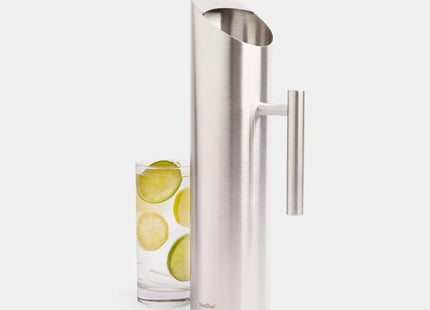 VonShef 1.7L Brushed Steel Water Pitcher – Stainless Steel Jug