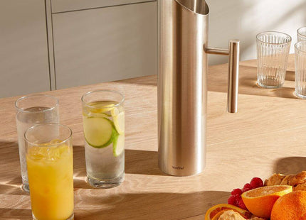 VonShef 1.7L Brushed Steel Water Pitcher – Stainless Steel Jug