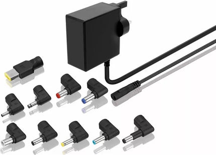 LOGIK Universal Laptop Power Adapter 65W – 10 Tips, 1.8m Cable, LPAULT24