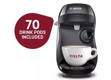 TASSIMO by Bosch Happy Friendly Coffee Machine Starter Kit Black – TAS102EGBC