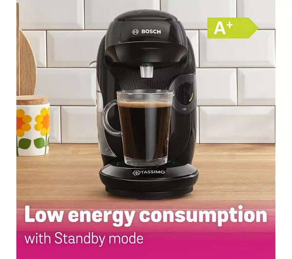 TASSIMO by Bosch Happy Friendly Coffee Machine Starter Kit Black – TAS102EGBC