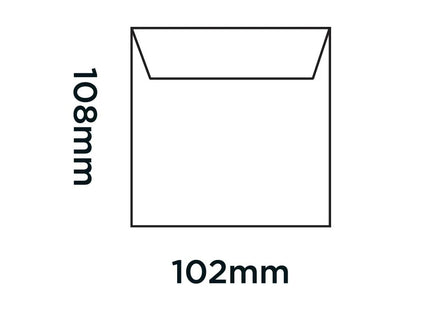 Self Seal Wage Envelopes 108 x 102 mm – 80gsm (Pack of 200)