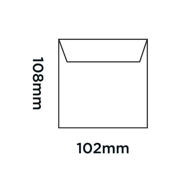 Self Seal Wage Envelopes 108 x 102 mm – 80gsm (Pack of 200)