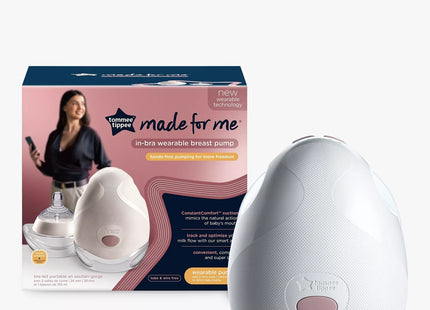 Tommee Tippee Made for Me Wearable Electric Single Breast Pump with App Control