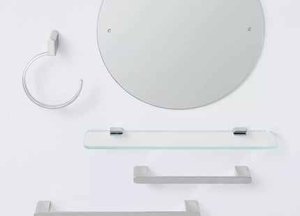 John Lewis Project Toilet Roll Holder – Chrome Effect Wall Mounted