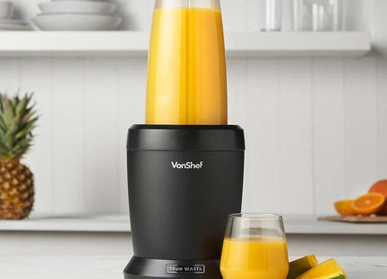 VonShef UltraBlend Smoothie Maker – 1000W Blender with 800ml & 500ml Cups