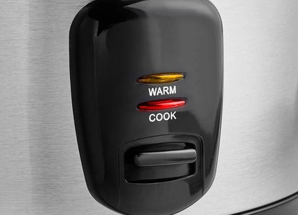 VonShef 1.8L Rice Cooker & Steamer, with Keep Warm Function 700W  – Silver