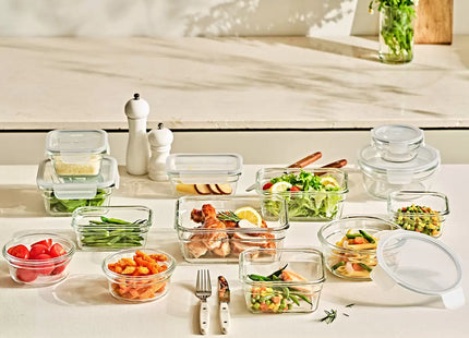 Glasslock 26 Piece Food Storage Container Set – Airtight Glass Containers