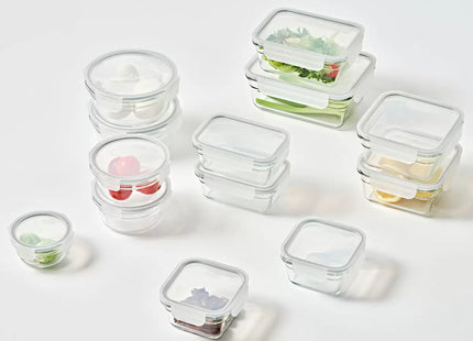 Glasslock 26 Piece Food Storage Container Set – Airtight Glass Containers