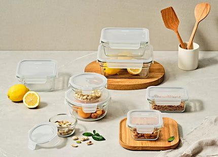 Glasslock 26 Piece Food Storage Container Set – Airtight Glass Containers