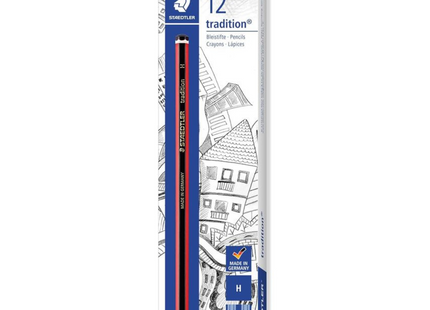 STAEDTLER Tradition 3H Graphite Pencils – Box of 12 for Drawing & Sketching