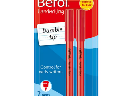 Berol Fineliner Pens – 0.7mm Needlepoint, Black Ink, Pack of 2
