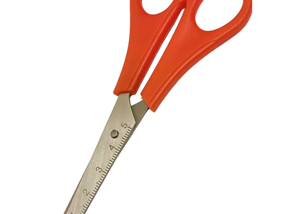 12 x School Scissors with 5cm Ruler Markings – Right-Handed Cutting Set for Kids