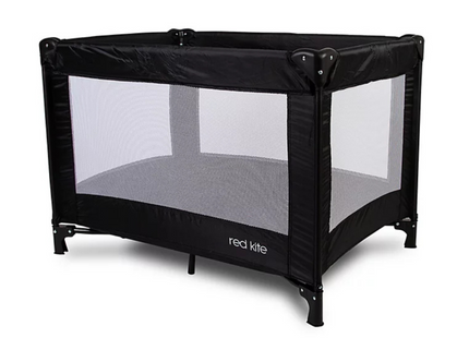 Red Kite Sleep Tight Travel Cot – Lightweight, Compact & Easy-Fold, Black