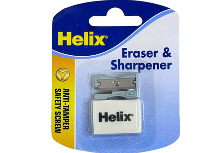 Helix Eraser and Sharpener – 2-in-1 Compact Combo Tool
