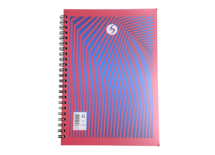 Tiger A5 Twin Wire Spiral Notebooks – Pack of 5 Assorted Colours