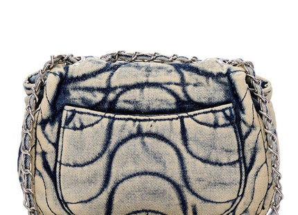 Women's Retro Quilted Denim Shoulder & Crossbody Bag GNSB0008 – Khaki