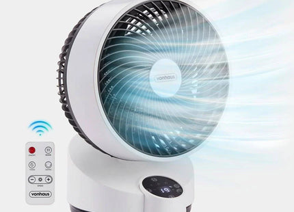 VonHaus Air Circulator Cooling Fan with Remote Control, 3 Speeds & 12-Hour Timer