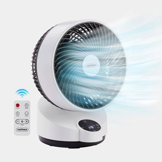 VonHaus Air Circulator Cooling Fan with Remote Control, 3 Speeds & 12-Hour Timer