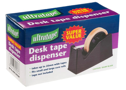 Ultratape Super Value Desk Tape Dispenser – Fits Tapes up to 25mm