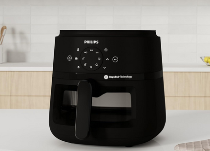 Philips 2000 Series NA230 Air Fryer – 6.2L, 1700W, Digital Touchscreen, Black