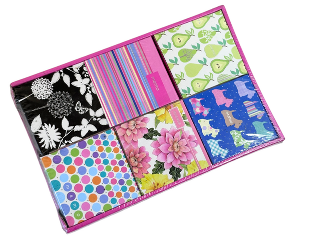 Tallon Memo Pads – 6 Assorted Designs, 180 Sheets