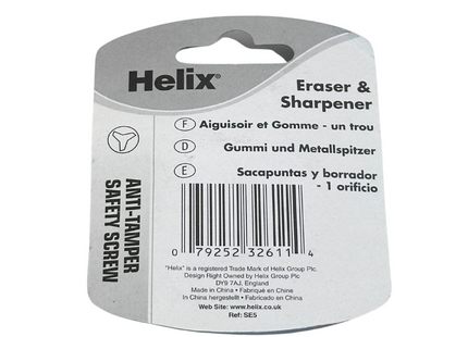 Helix Eraser and Sharpener – 2-in-1 Compact Combo Tool