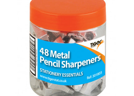 Tiger Metal One Hole Pencil Sharpener Tub – Pack of 48