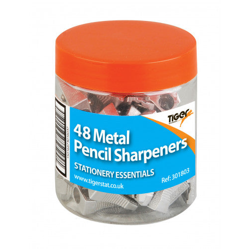 Tiger Metal One Hole Pencil Sharpener Tub – Pack of 48