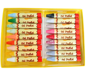 Colokit Oil Pastels – Set of 18 Colours with Sharpener