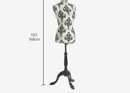 BTFY Female Dressmakers Mannequin – Adjustable Size 8/10 Tailors Dummy