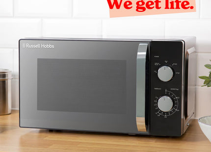 Russell Hobbs 20L 800W Manual Microwave with Defrost & Timer – Damaged Side