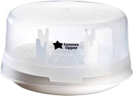Tommee Tippee Microwave Steam Baby Bottle Steriliser – 4-Minute Cycle, Holds 4 Bottles