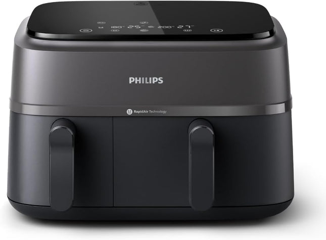 Philips Dual Basket Air Fryer, 3000 Series 9L (NA350/00) – Used