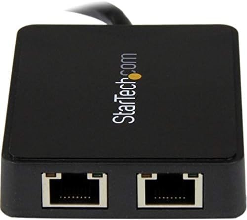 StarTech USB32000SPT USB 3.0 Dual Port Gigabit Ethernet LAN Adapter