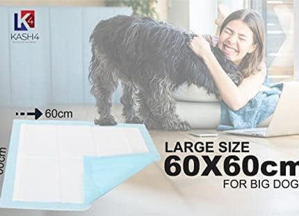 KASH4 Hexagonal Puppy Training Pads 60 x 60cm Super Absorbent – 20 Pack