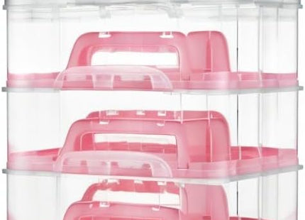 VonShef Cupcake Carrier with Handle – Three and Two Tier Cake Box