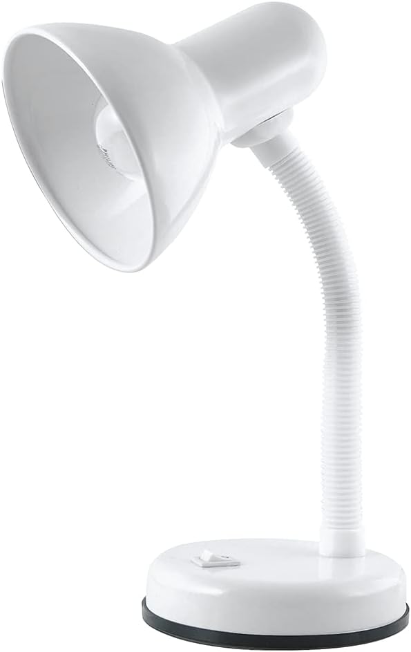 HOMELIFE 35W 'Classic' Flexi Desk Lamp – Diamond White