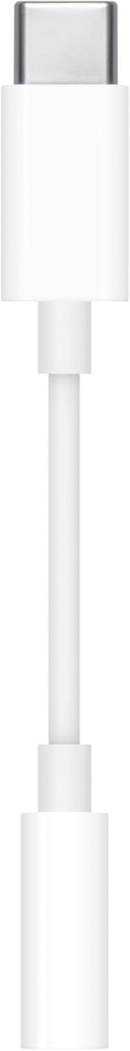 Apple USB-C to 3.5mm Headphone Jack Adapter – White Audio Connector