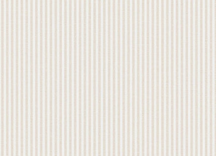 Grandeco Pinstripe Nursery Textured Wallpaper 10m x 53cm – Natural Beige, LL-03-10-0