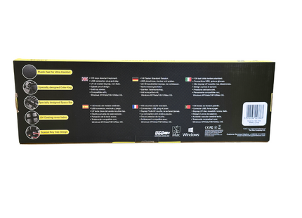 Texet Wired USB Keyboard – 105-Key, Plug & Play, Windows & Mac Compatible