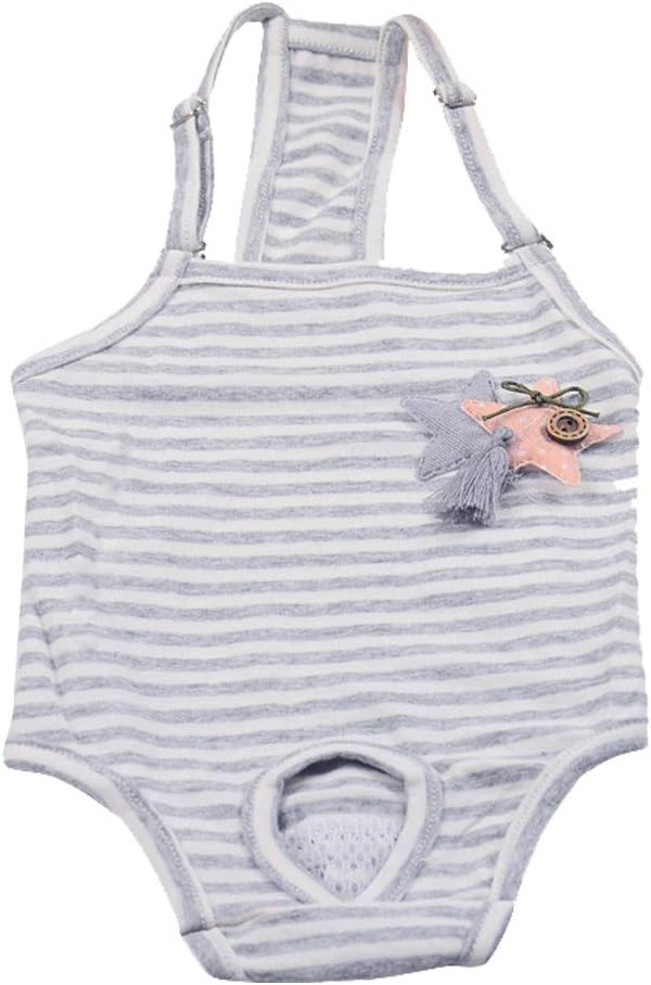 Balacoo Female Dog Diaper with Suspenders – Grey Size L