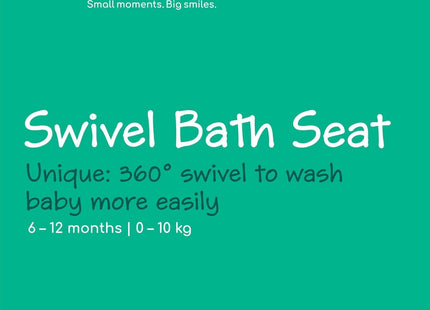 Bebeconfort 360° Swivel Bath Seat – Grey (6–12 Months) Child Bath Support Seat