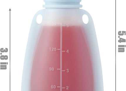 PandaEar Reusable Silicone Baby Food Pouches 4 Pack – 5oz BPA-Free