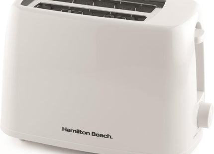 Hamilton Beach Essentials 2 Slice Toaster 650W, Wide Slots, HB1116W – White