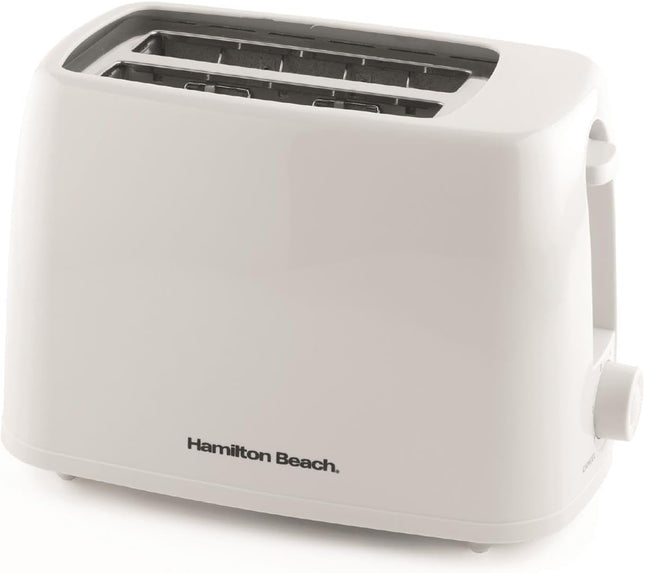 Hamilton Beach Essentials 2 Slice Toaster 650W, Wide Slots, HB1116W – White